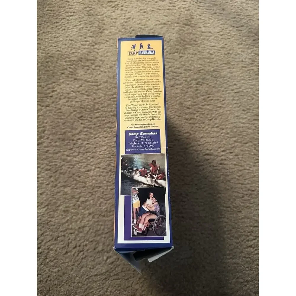 Kurt Warner Warner's Crunch Time Opened Cereal‎ Box,  St. Louis Rams